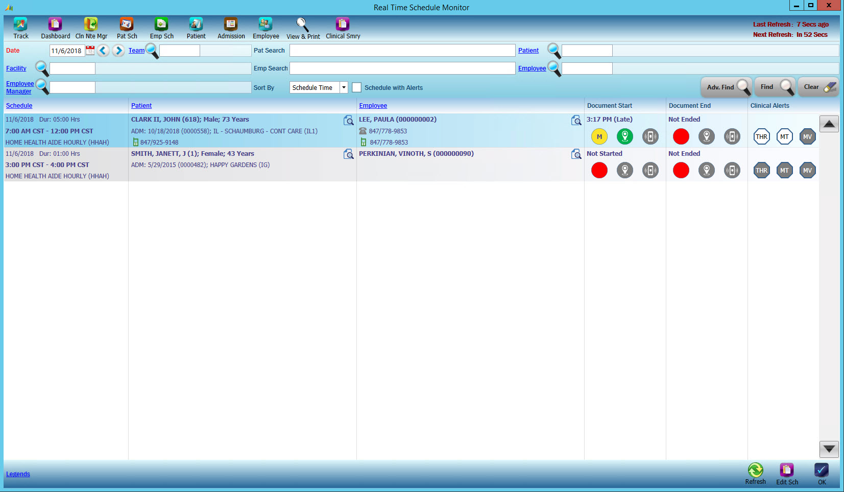 screenshot of CareVoyant Home Care
